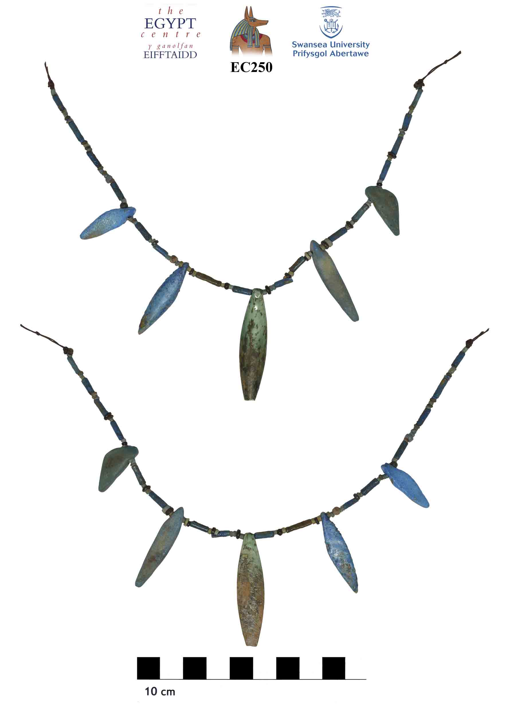 Image for: Faience bead necklace